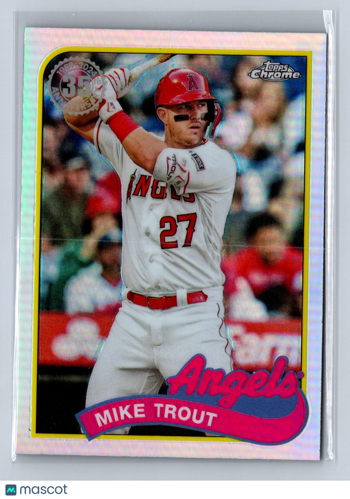 2024 Topps Chrome Mike Trout 1989 Refractor #98CB-3