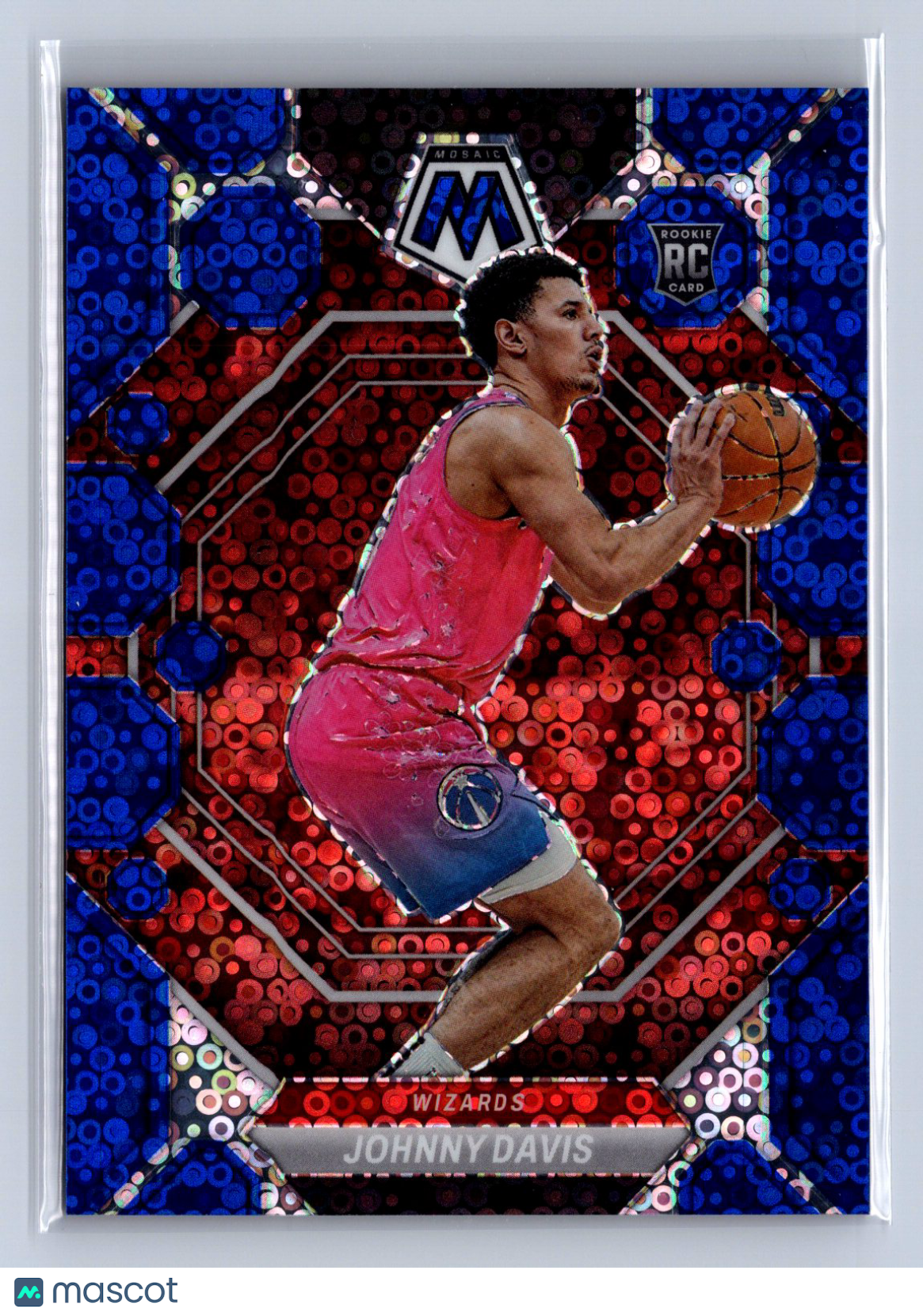 2022-23 Panini Mosaic Johnny Davis Fast Break Blue /85 #243