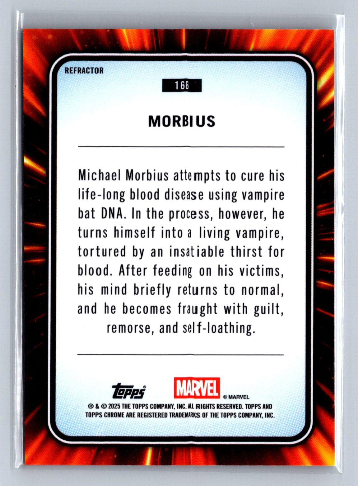 2025 Topps Chrome Marvel Morbius Refractor #166