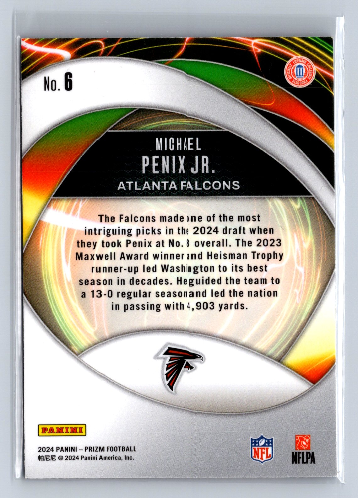 2024 Panini Prizm Portals Michael Penix Jr. #6