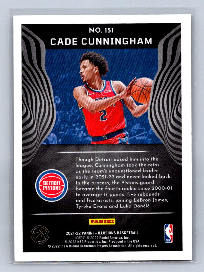2021-22 Panini Illusions Cade Cunningham #151