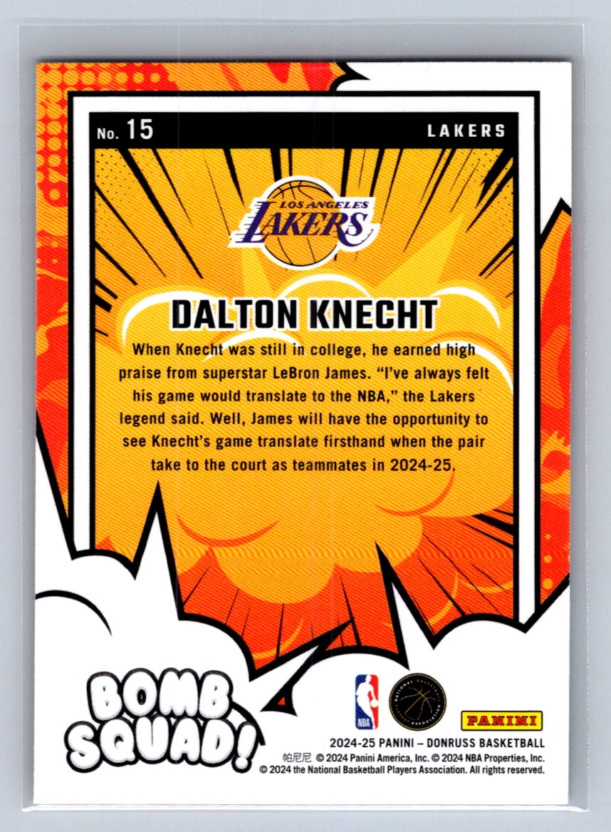 2024-25 Panini Donruss Bomb Squad Dalton Knecht #15