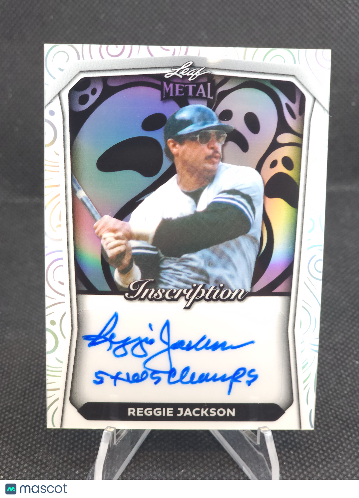 2024 Leaf Metal Reggie Jackson Ghosts Auto Inscription #HI-RJ1 1/2