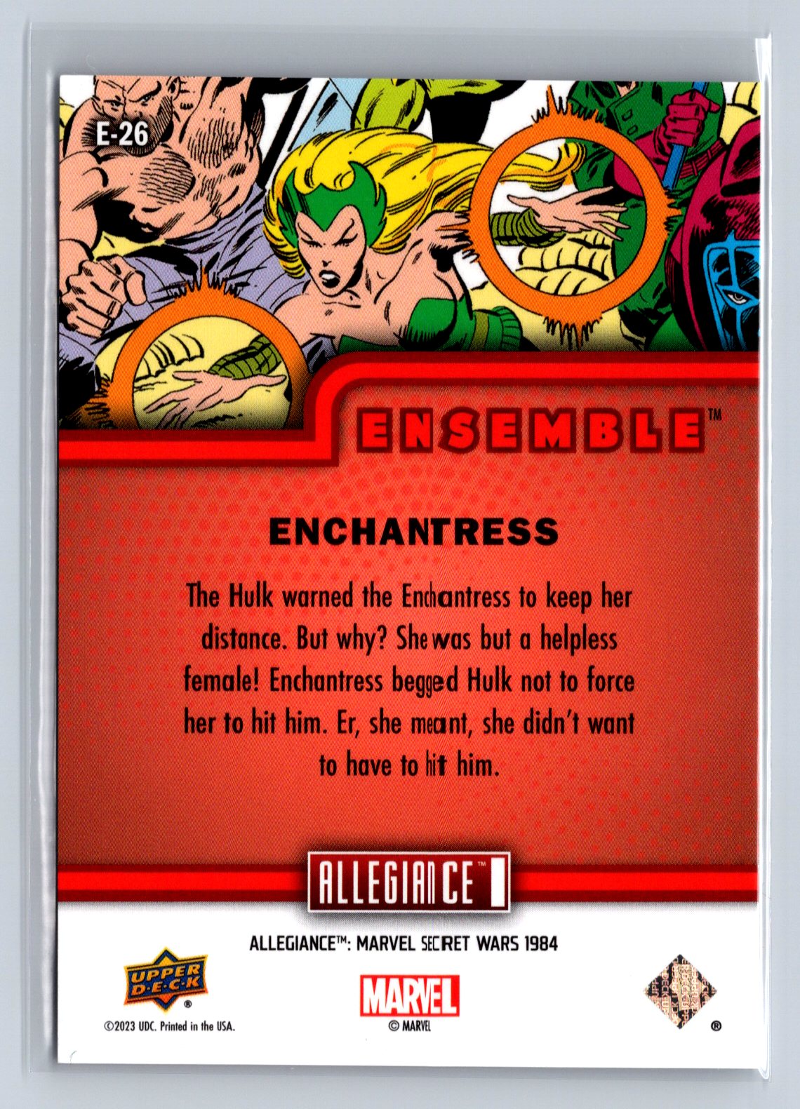 2024 Allegiance Secret Wars Enchantress Ensemble Lenticular #E-26