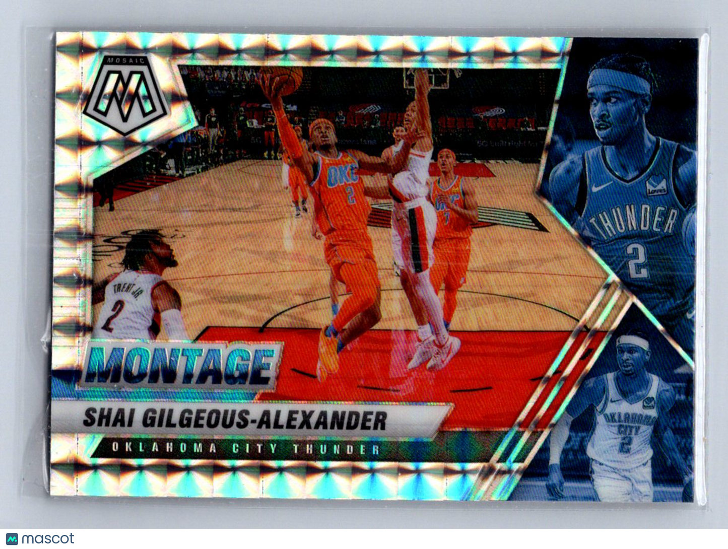 2020-21 Panini Mosaic Montage Shai Gilgeous-Alexander Prizm #15