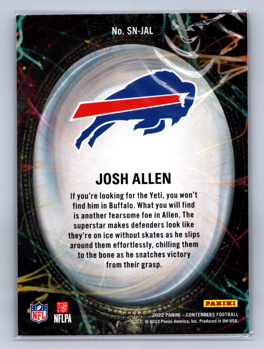 2022 Panini Contenders Supernatural Josh Allen #SN-JAL