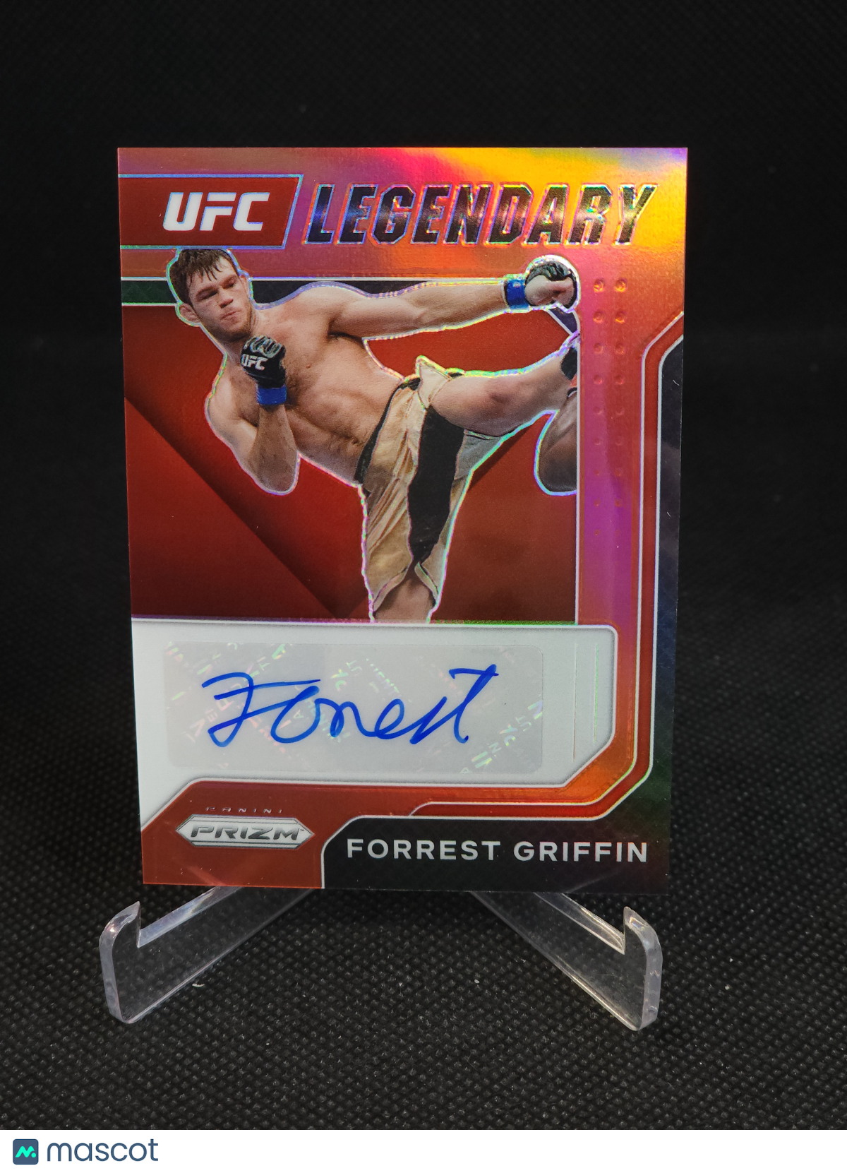 2022 Panini Prizm UFC Legendary Forrest Griffin Red Auto /99 #LS-FGF