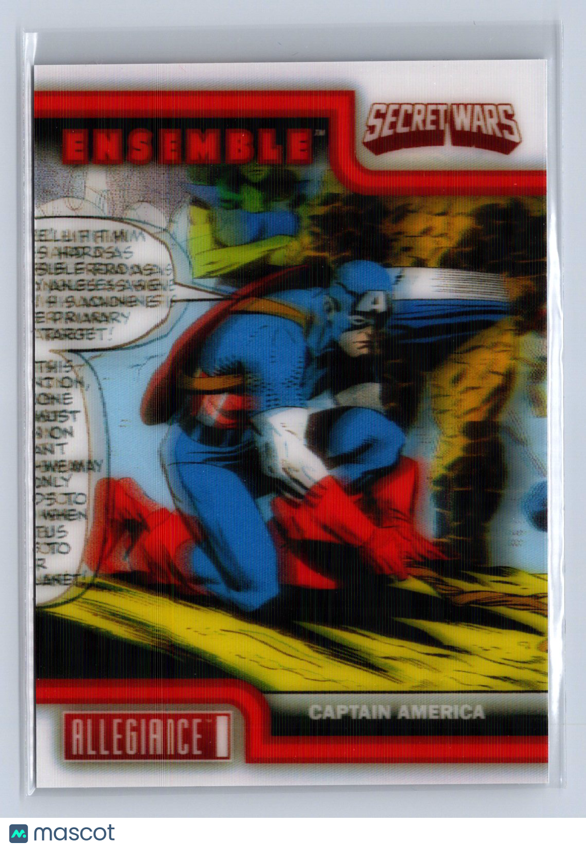2024 Allegiance Secret Wars Captain America Ensemble Lenticular #E-27
