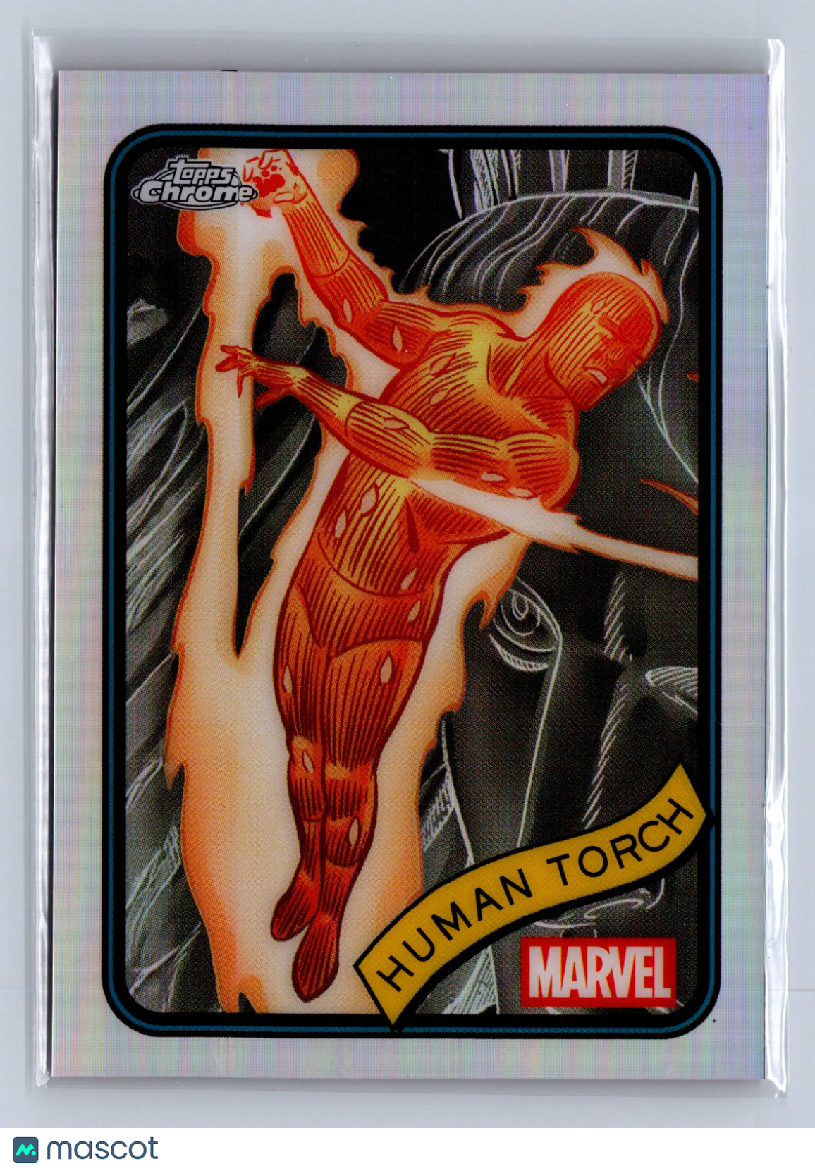 2025 Topps Chrome Marvel Human Torch Refractor #40