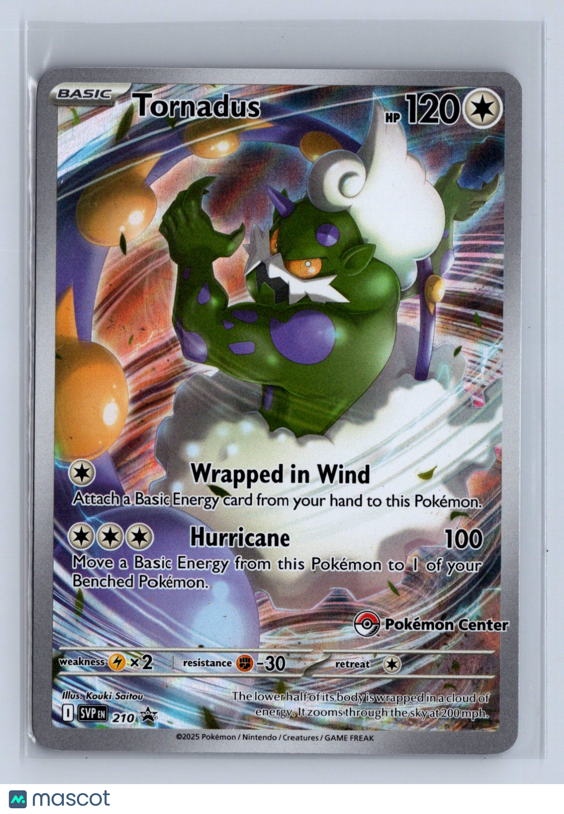 2025 Pokemon Center Promo Tornadus #210