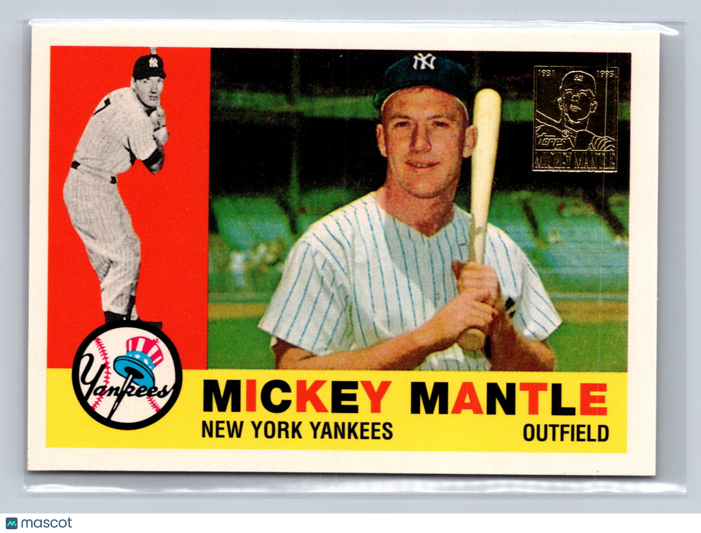 1996 Topps Mickey Mantle Commemorative Set Mickey Mantle #350