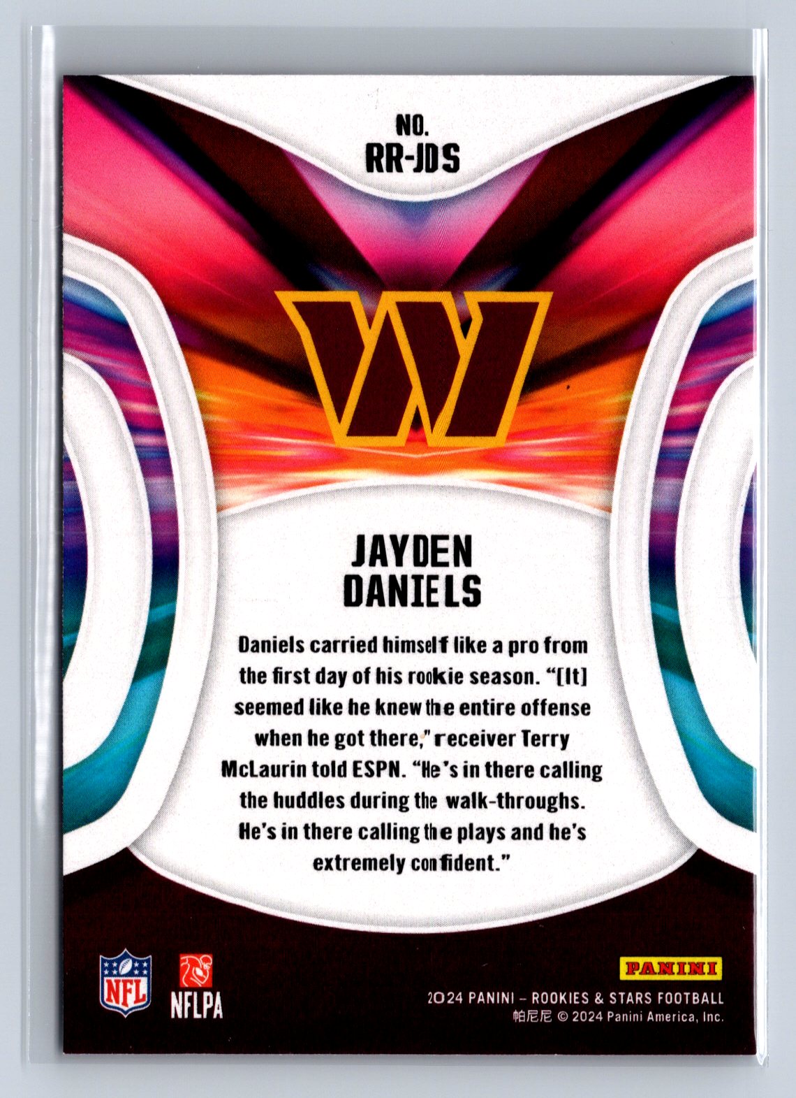 2024 Panini Rookies & Stars Rookie Rush Jayden Daniels #RR-JDS
