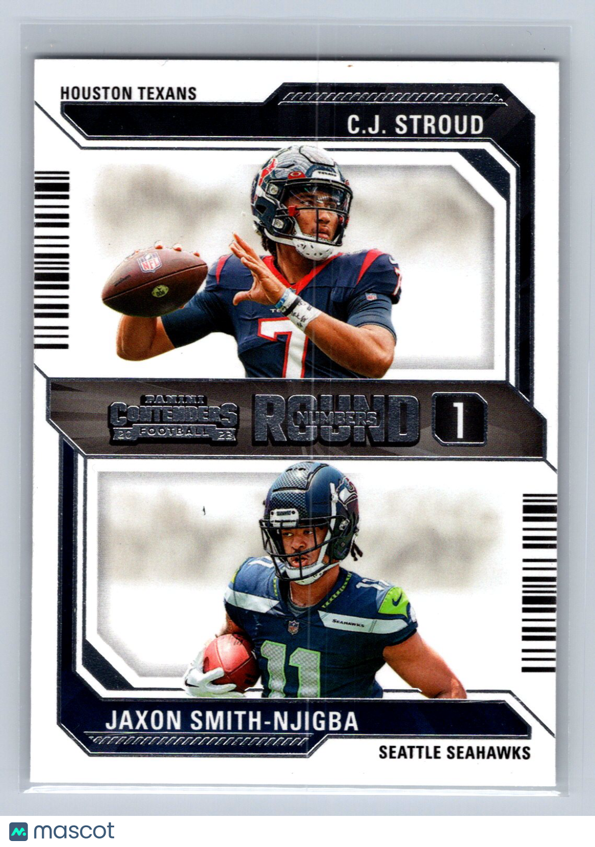 2023 Panini Contenders Jaxon Smith-Njigba C.J. Stroud Round Numbers #4