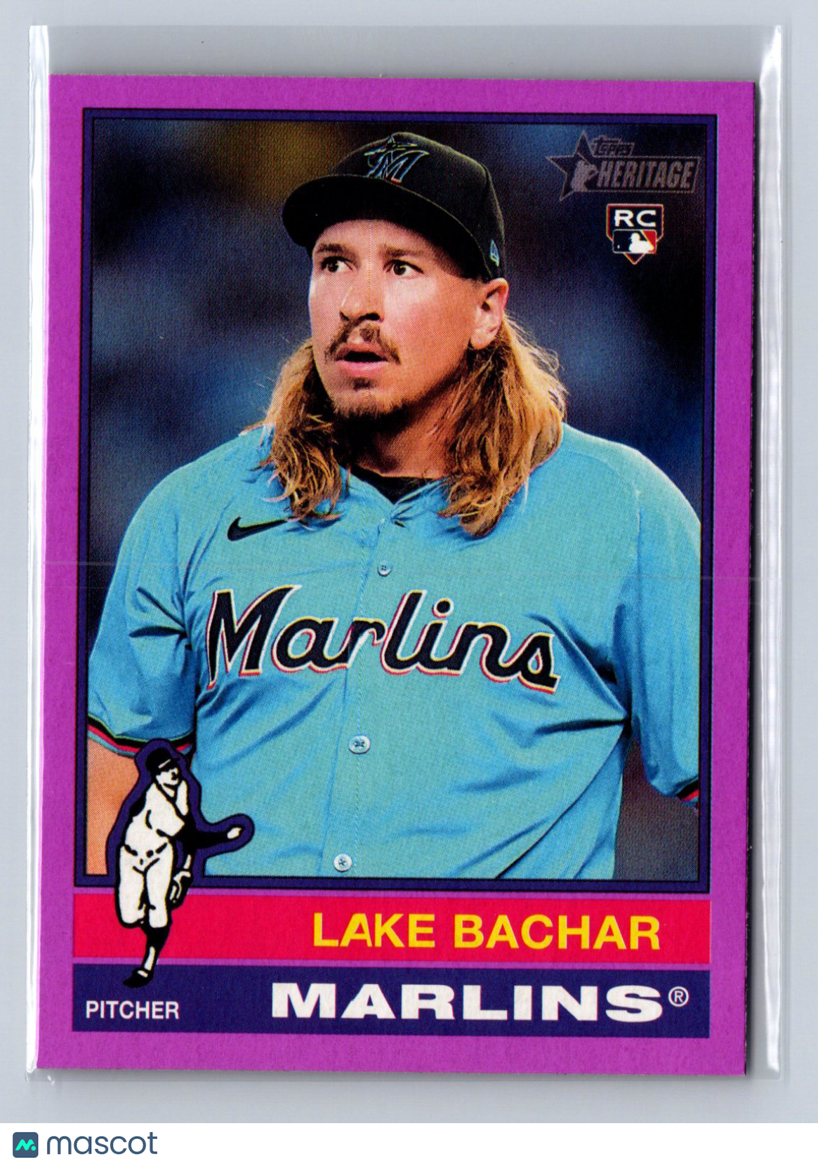 2025 Topps Heritage Lake Bachar Light Purple #254