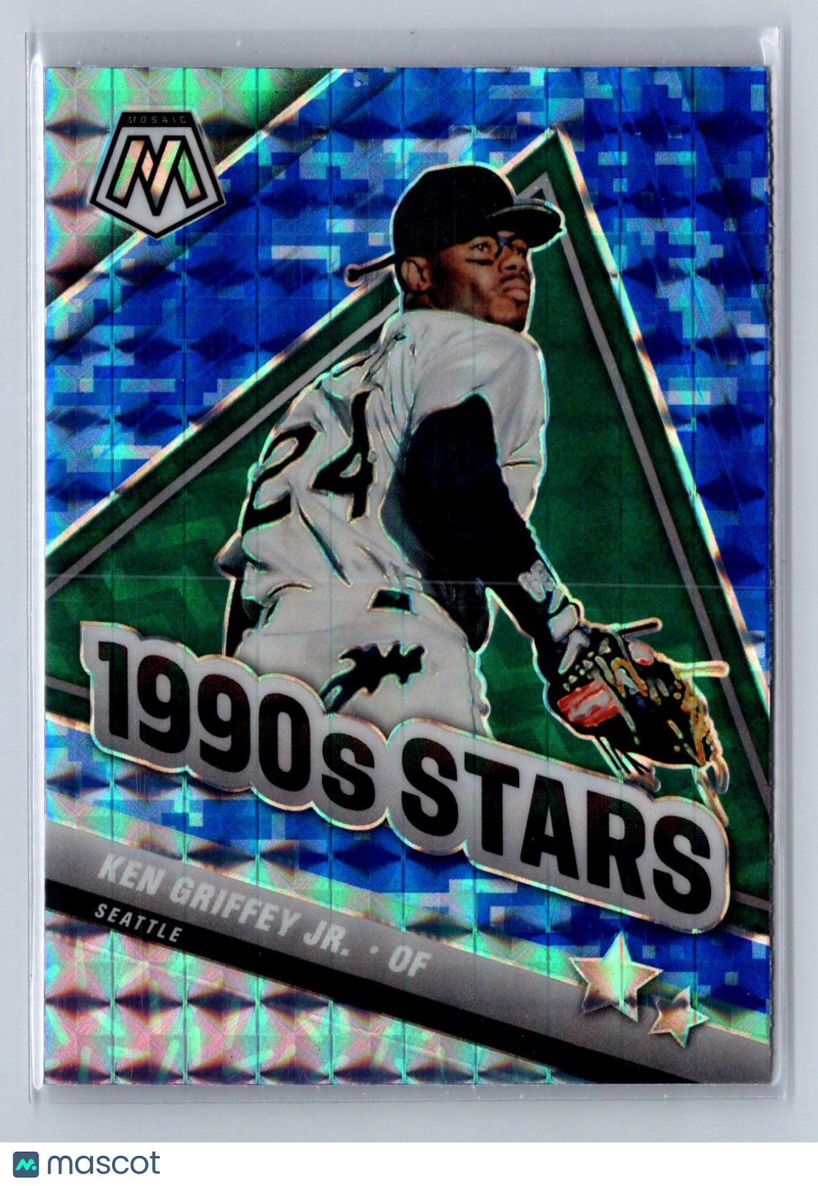 2022 Panini Mosaic Ken Griffey Jr. Blue Camo 1990s Stars #291