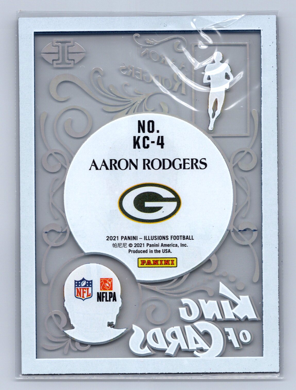2021 Panini Illusions King of Cards Aaron Rodgers Blue #KC-4