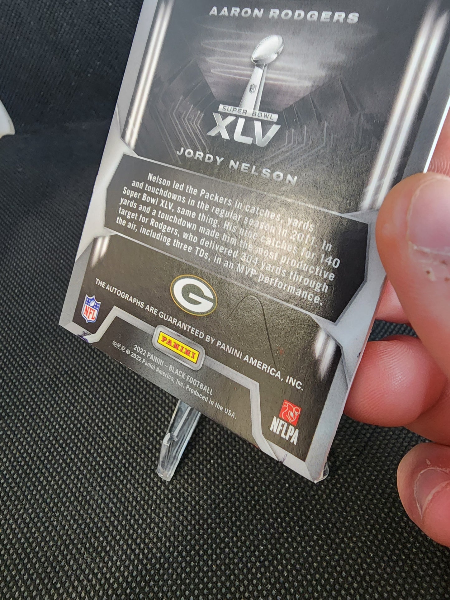 2022 Black Aaron Rodgers Jordy Nelson Super Bowl Teammates Auto /10 #SBTD-GB