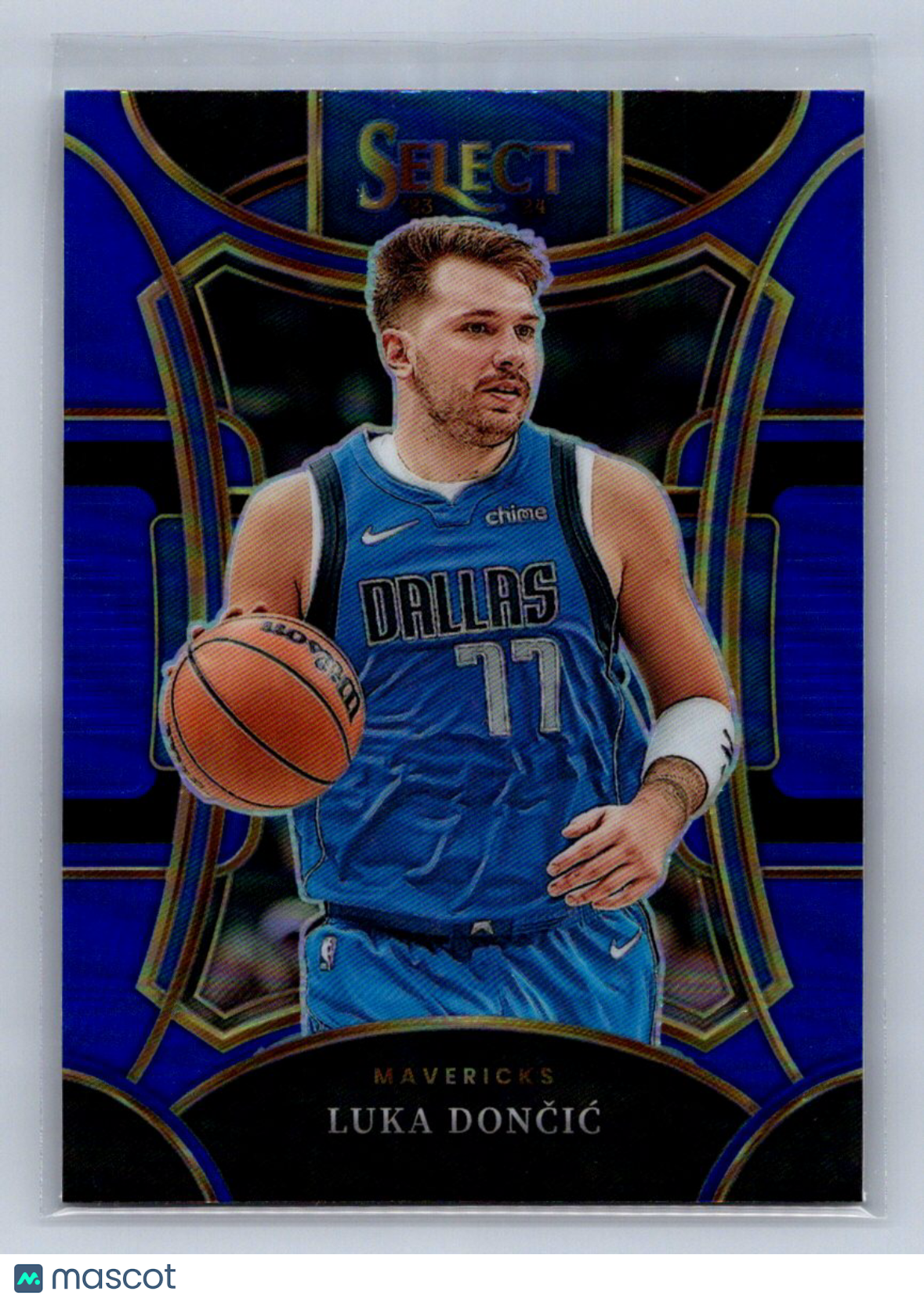2023-24 Panini Select Luka Dončić Mezzanine Blue Prizm #350