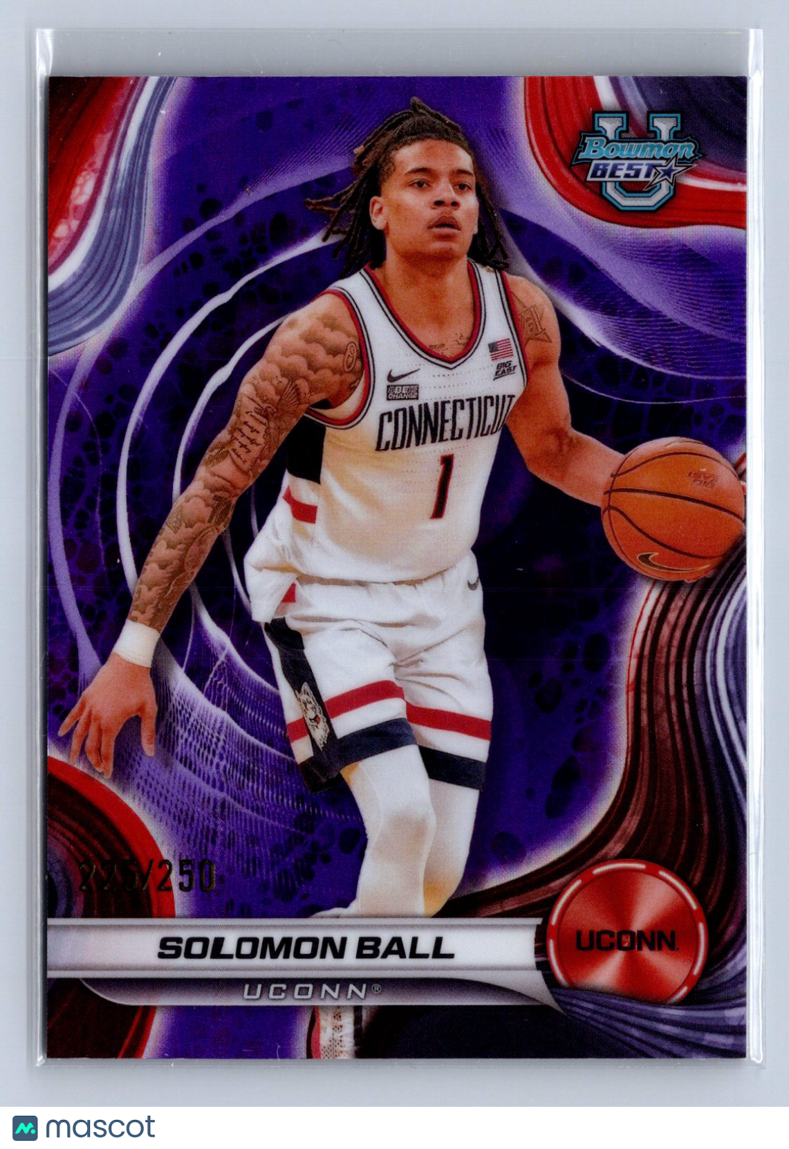 2024-25 Bowman U Best Solomon Ball Purple Refractor /250 #89