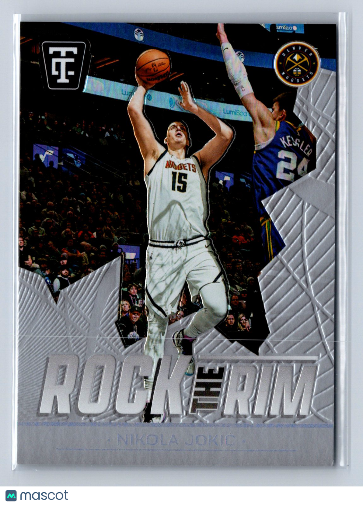 2024-25 Panini Totally Certified Rock the Rim Nikola Jokić Silver /75 #21