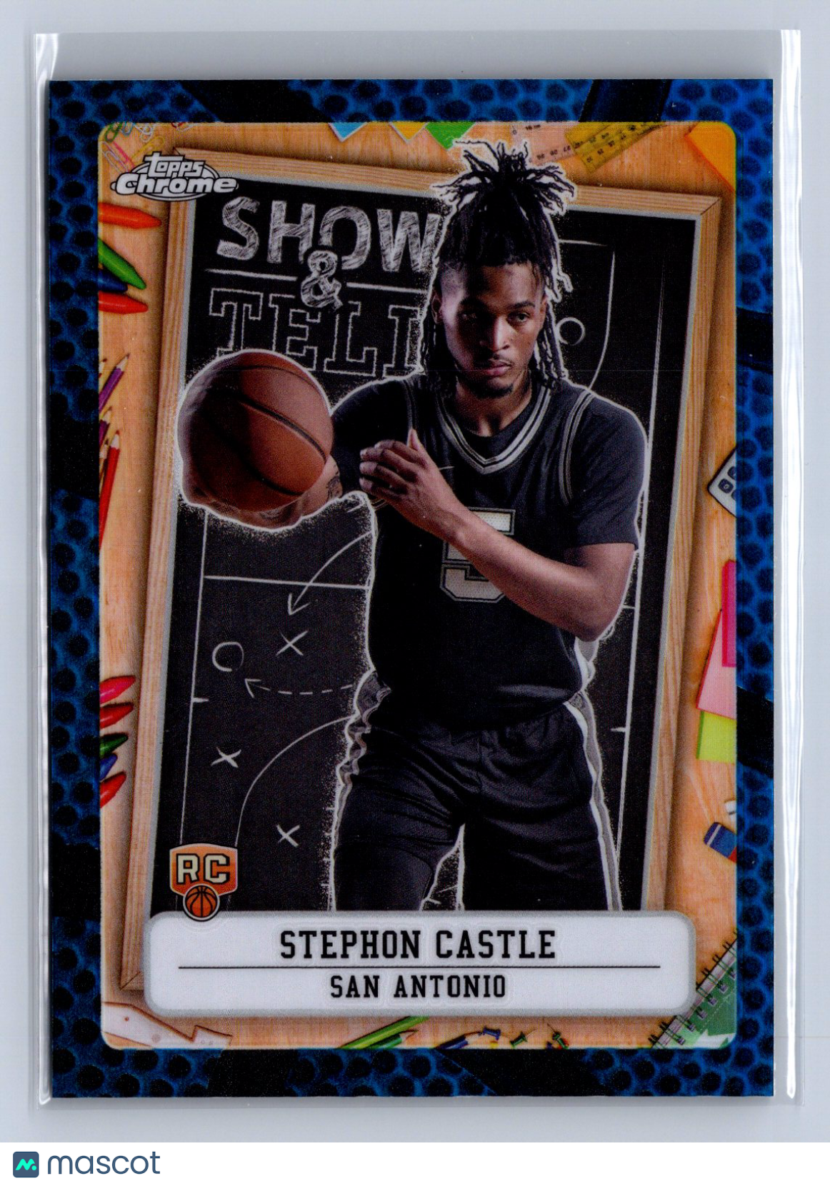 2024-25 Topps Chrome Stephon Castle Blue Refractor #ST-13