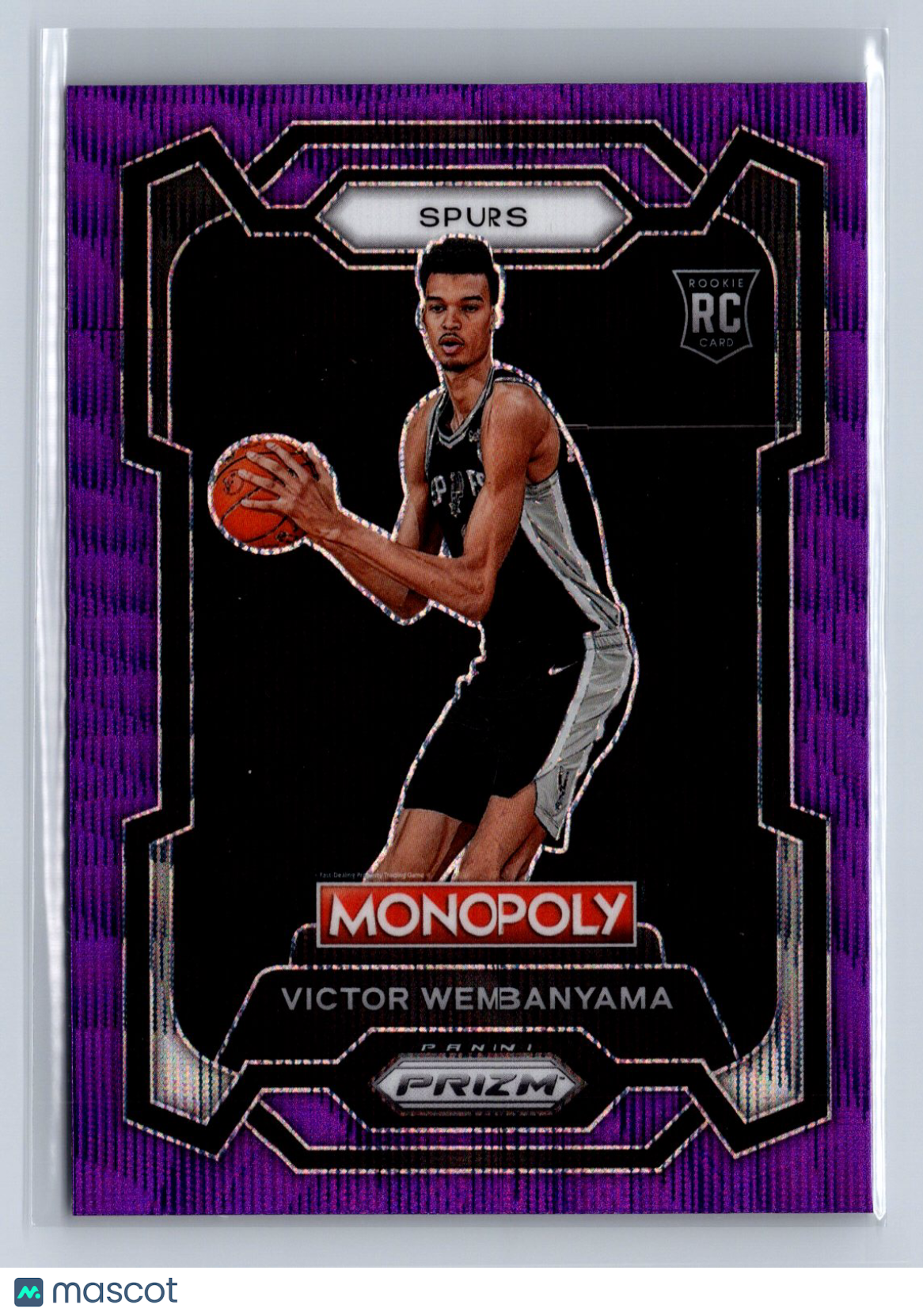 2023-24 Panini Prizm Monopoly Victor Wembanyama Purple Wave #81