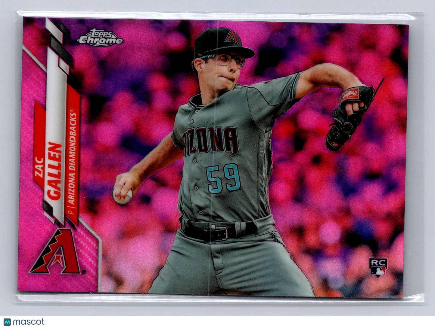 2020 Topps Chrome Zac Gallen Pink Refractor #132