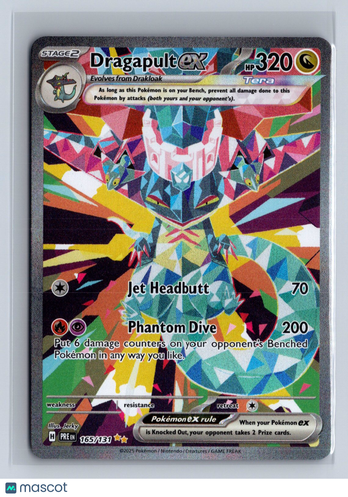 2025 Pokemon Prismatic Evolutions Dragapult ex #165/131