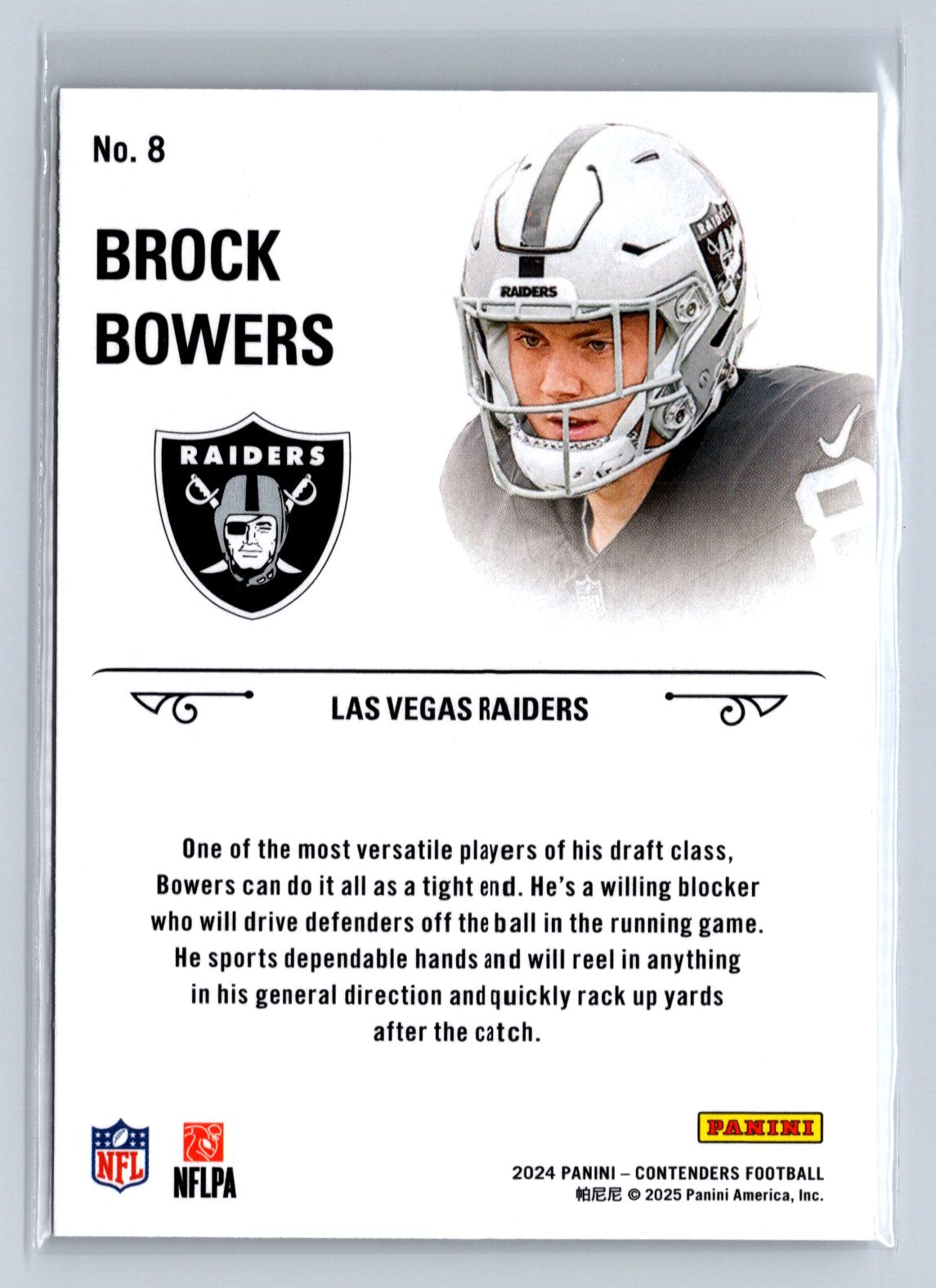 2024 Panini Contenders Rookie Stallions Brock Bowers #No. 8