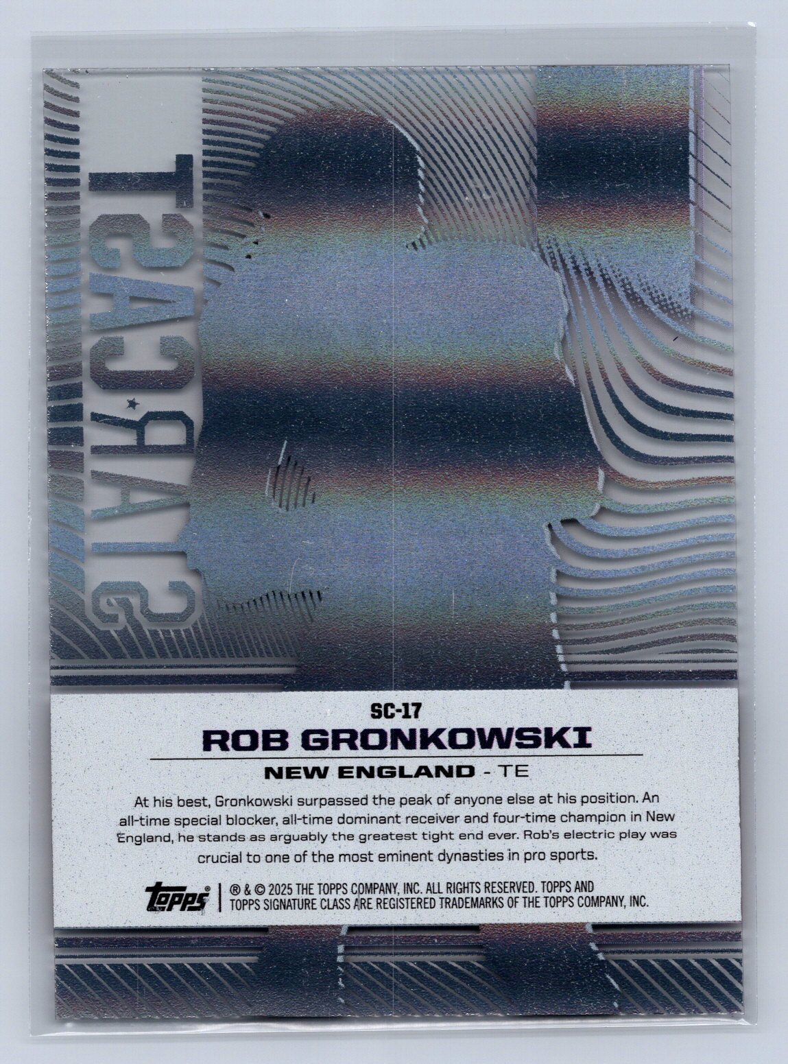 2024 Topps Signature Class Starcast Rob Gronkowski #SC-17