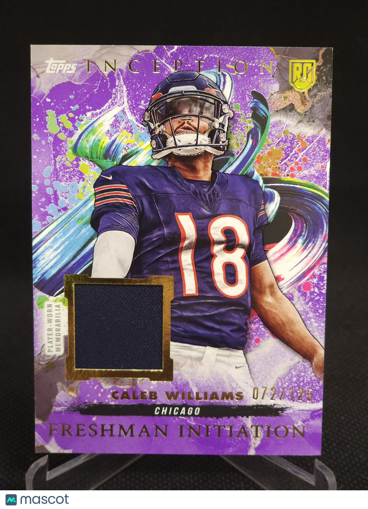 2024 Topps Inception Caleb Williams Freshman Initiation Purple Patch /125 #FI-22