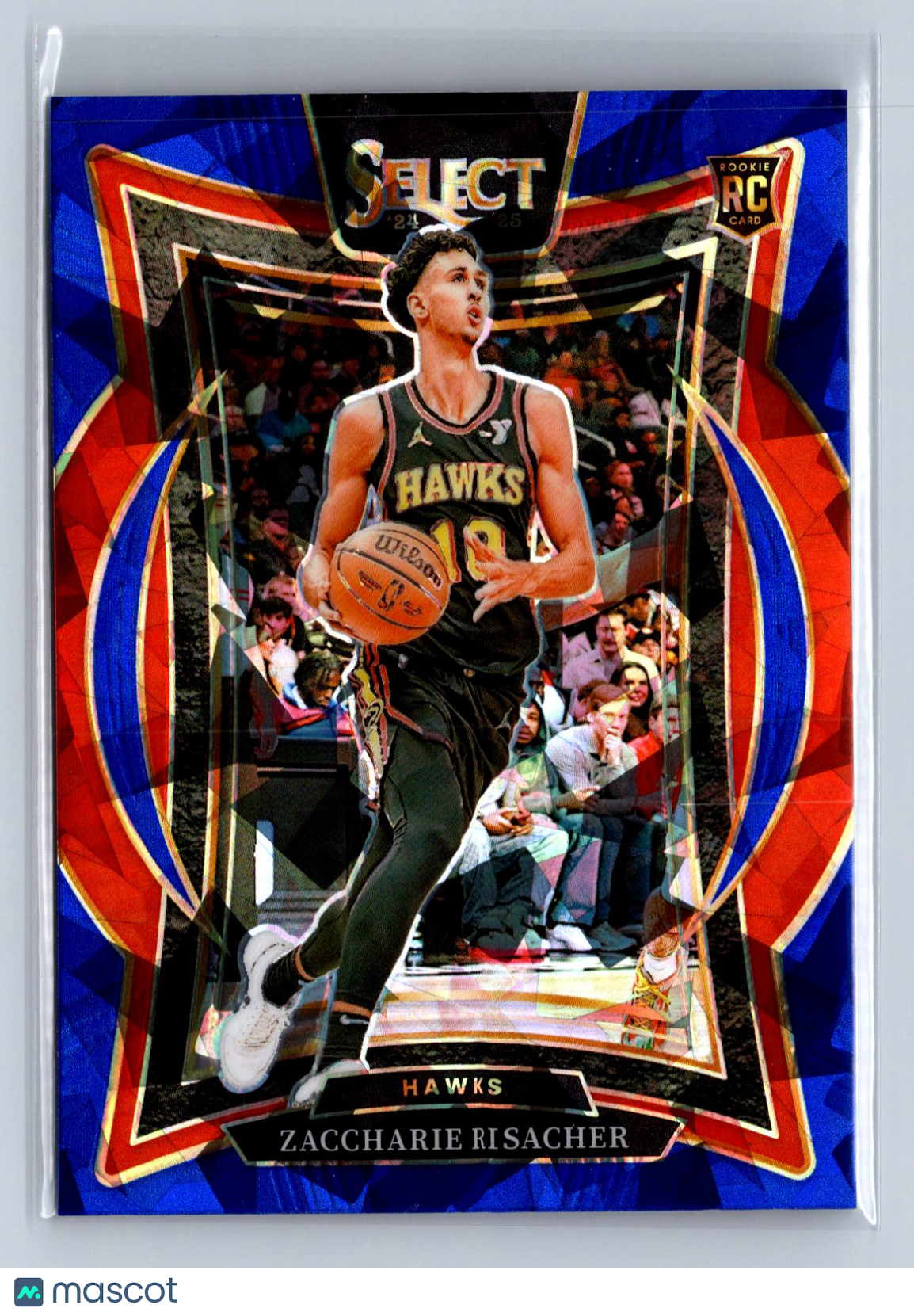 2024-25 Panini Select Zaccharie Risacher Concourse Blue Ice #86