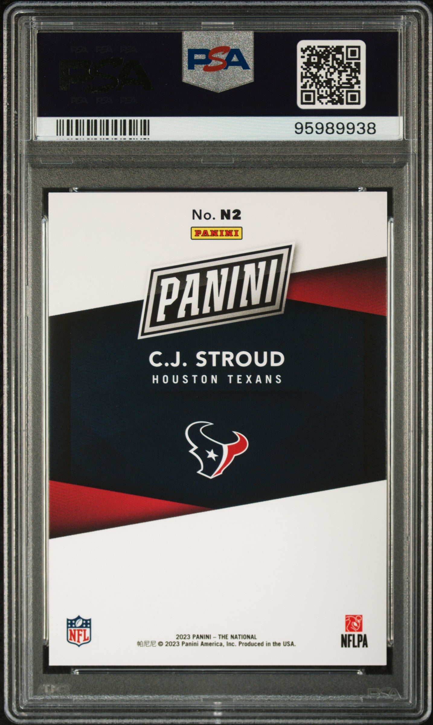 2023 Panini National Sports Collectors Convention Vip CJ Stroud #N2 PSA 10