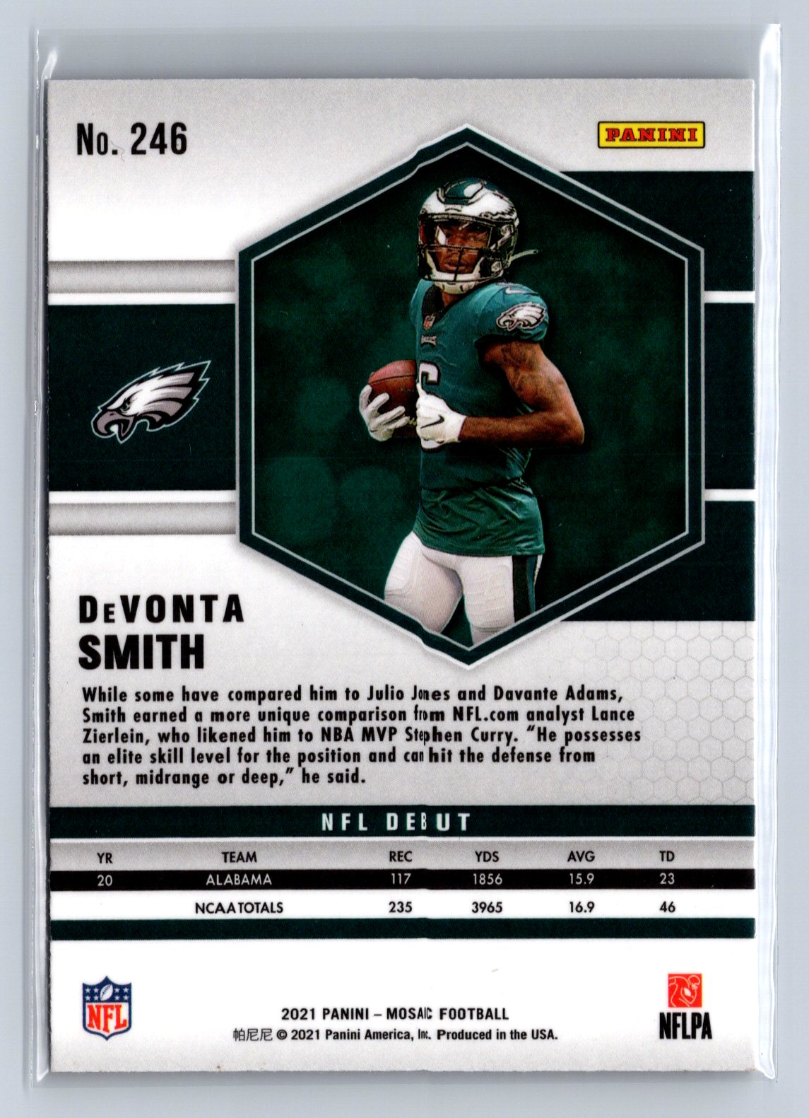 2021 Panini Mosaic DeVonta Smith NFL Debut #246