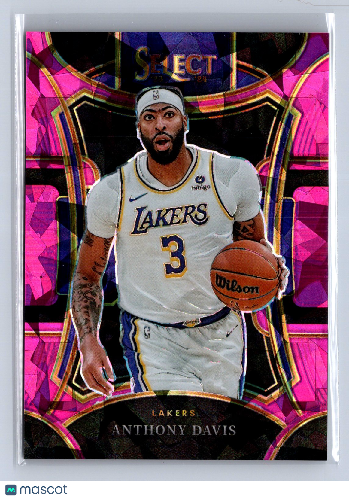 2023-24 Panini Select Mezzanine Anthony Davis Pink Ice /99 #381