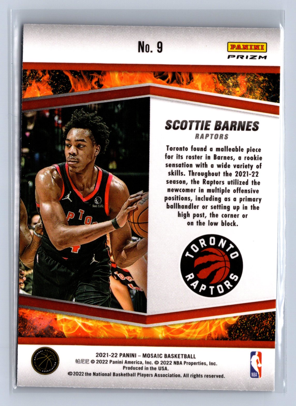 2021-22 Panini Mosaic Basketball Scottie Barnes #9
