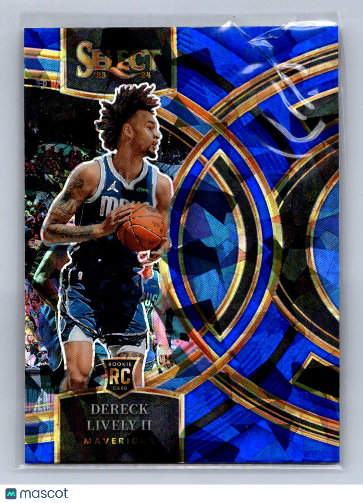 2023-24 Panini Select Premier Dereck Lively II Blue Cracked Ice #111