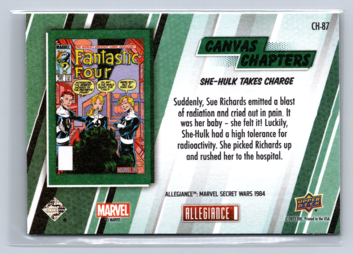 2024 Allegiance Secret Wars She-Hulk Takes Charge Canvas Chapters #CH-87