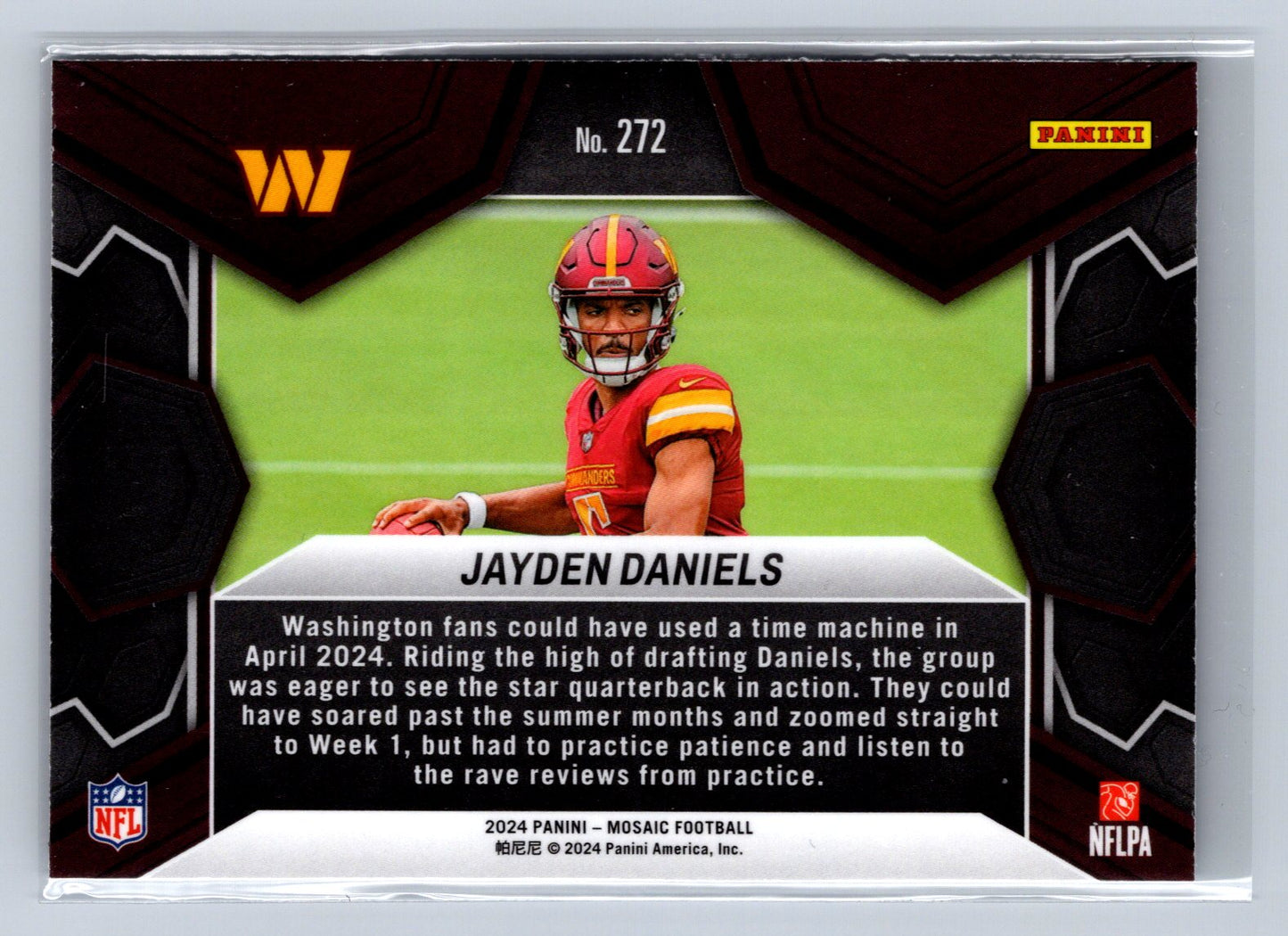 2024 Panini Mosaic Jayden Daniels NFL Debut #272