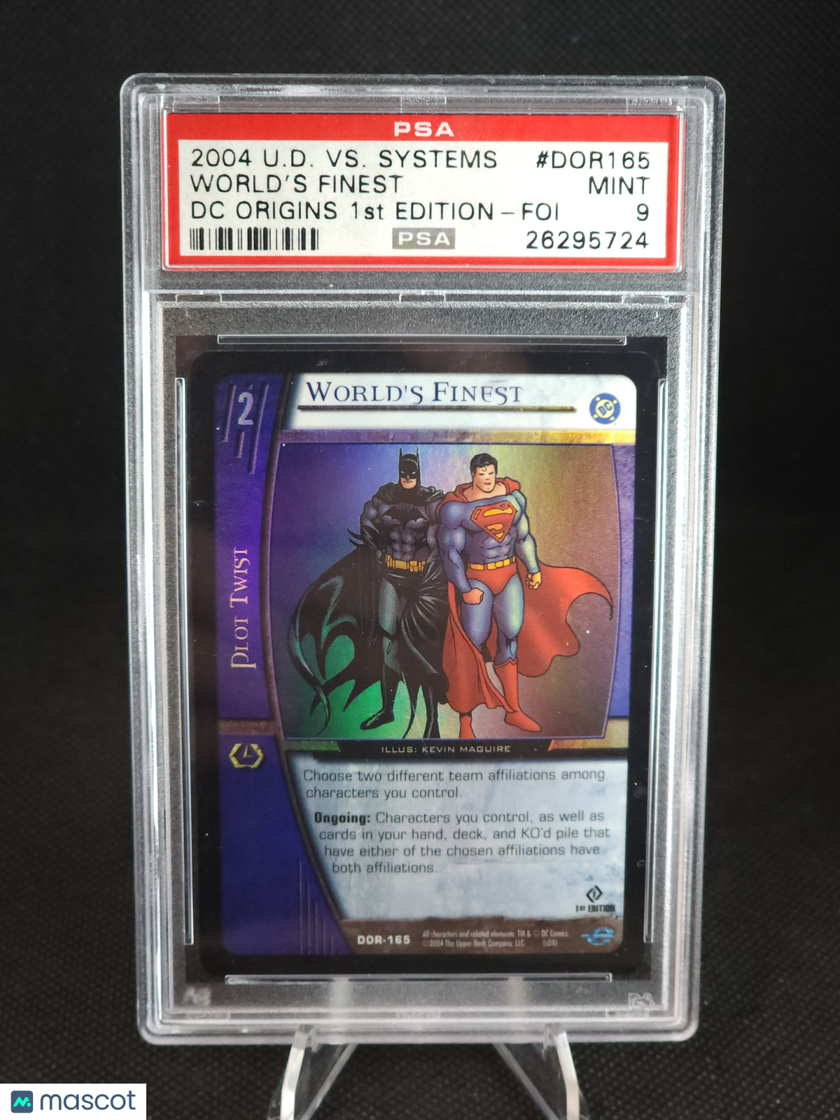 2004 Upper Deck VS. Systems DC Origins World's Finest 1st Edition #DOR165 PSA 9