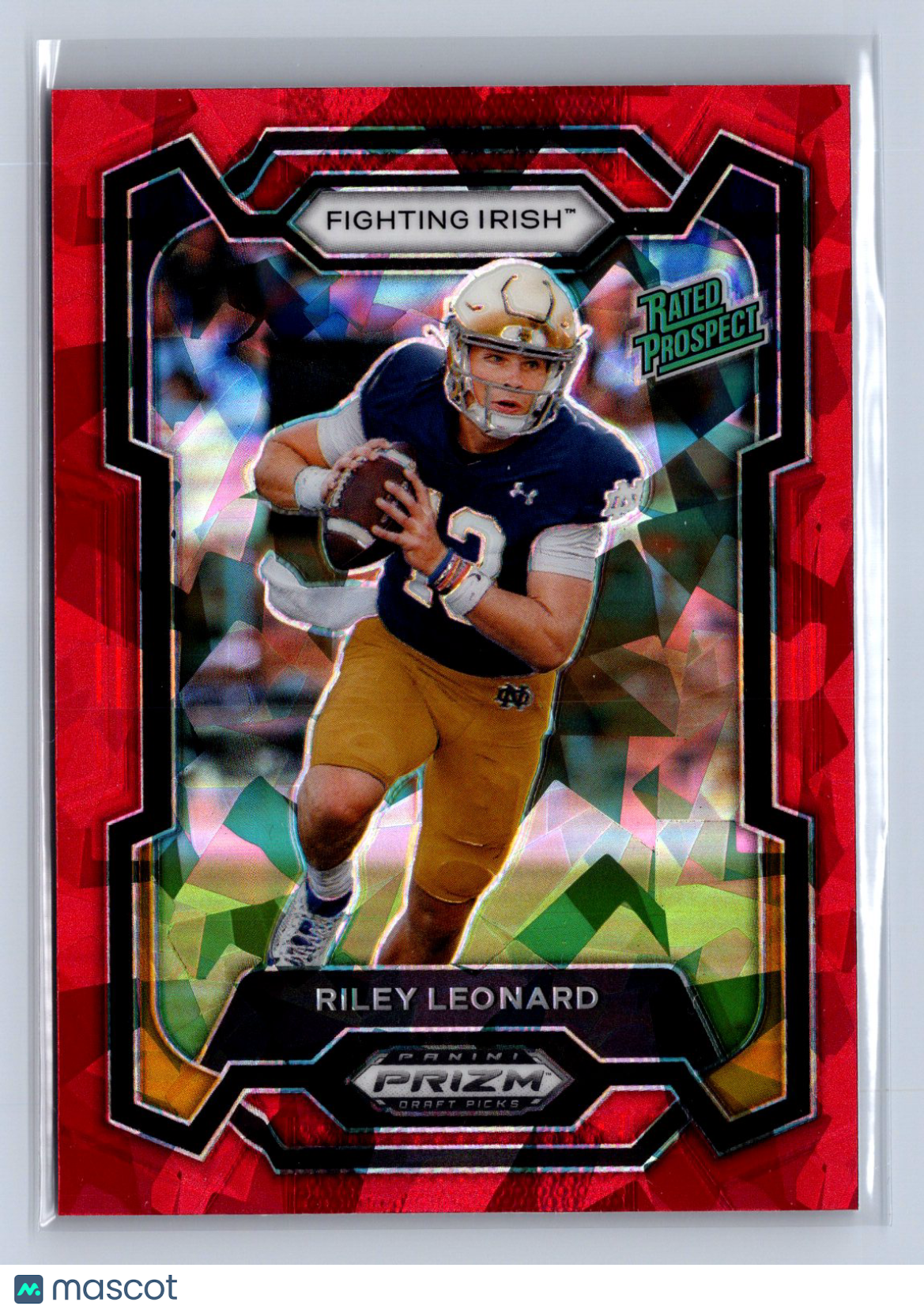 2024 Panini Prizm Draft Picks Riley Leonard Red Ice #106