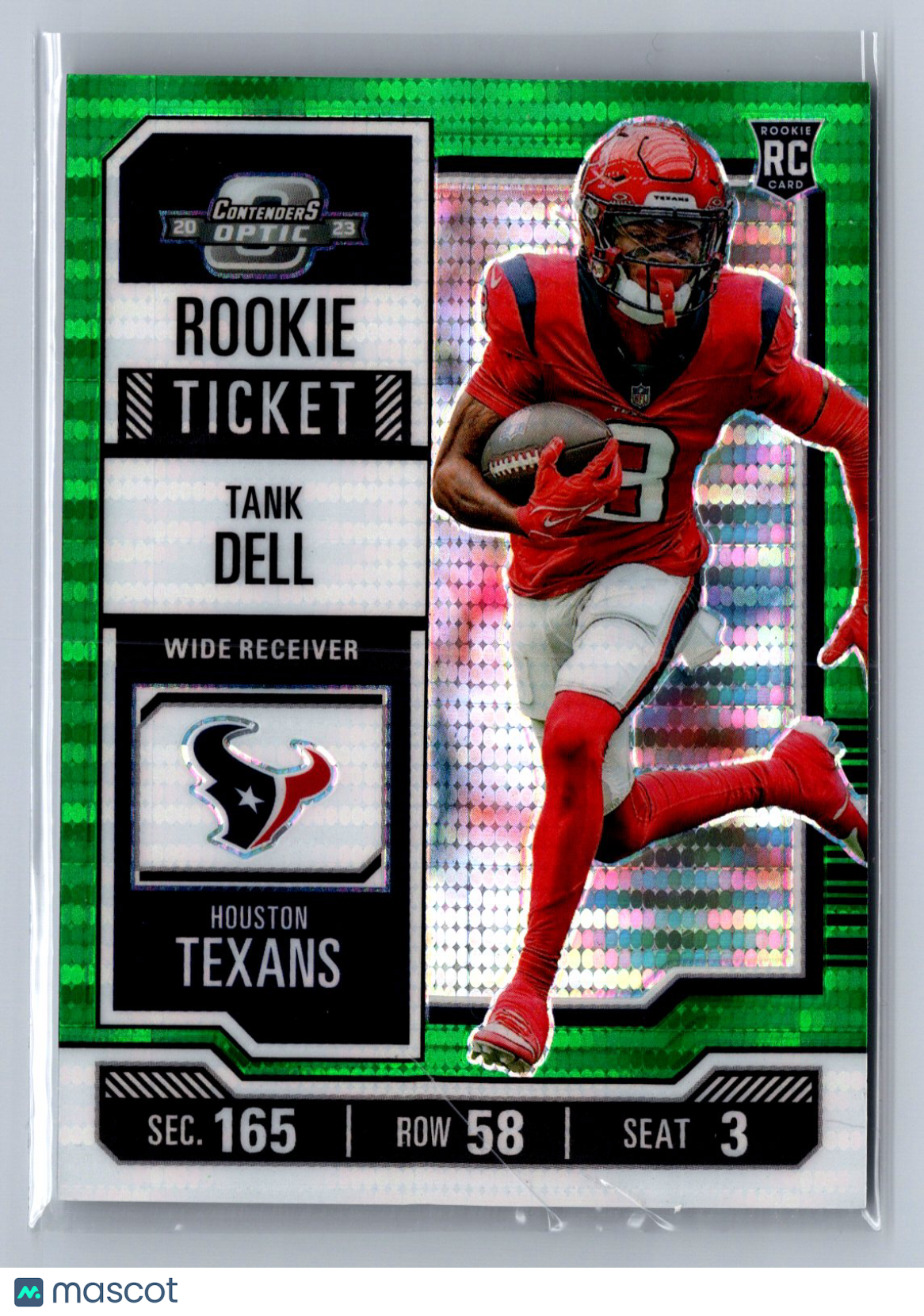 2024 Panini Contenders Optic Tank Dell Green Pulsar /35 #93