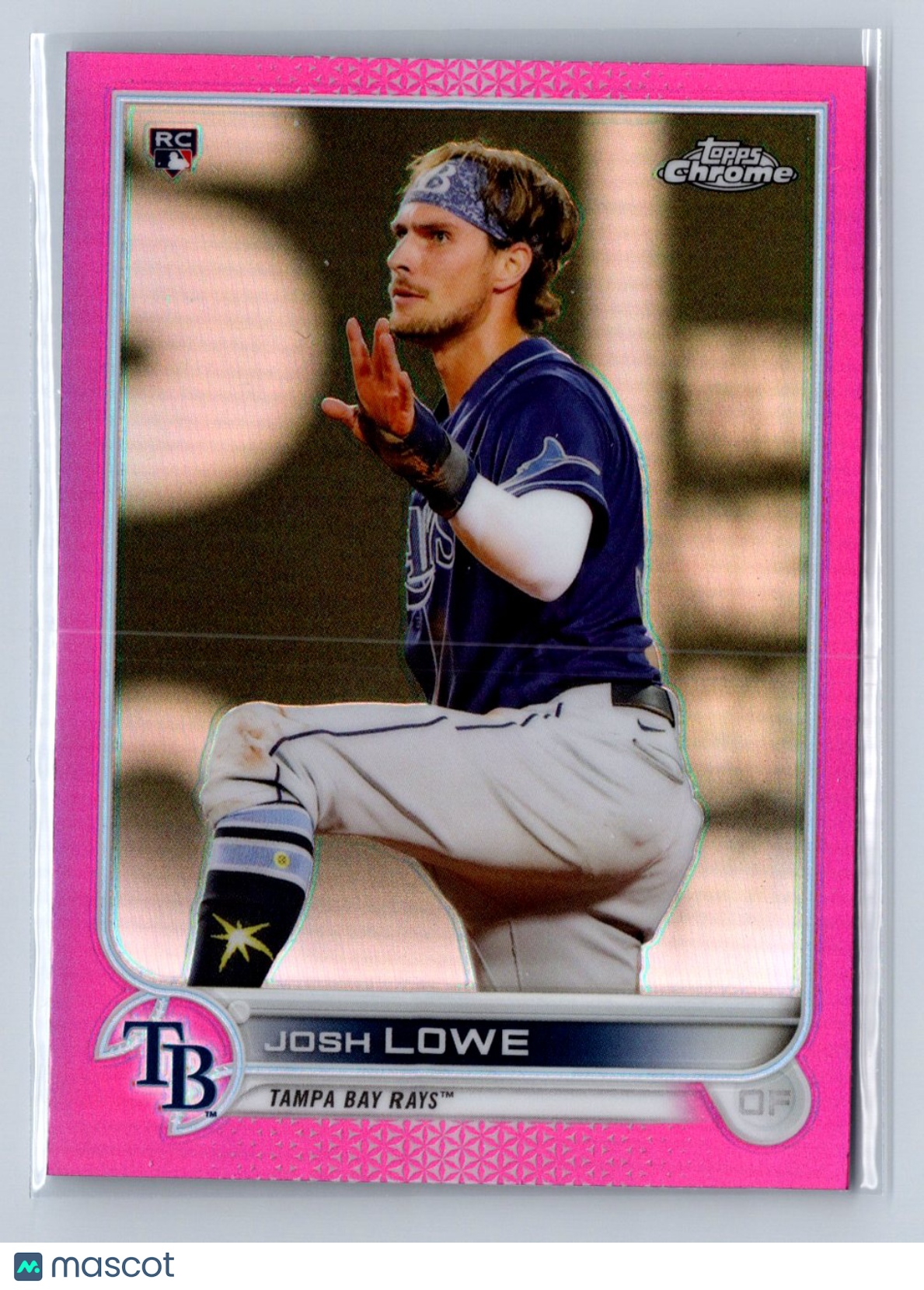 2022 Topps Chrome Josh Lowe Pink Refractor #83