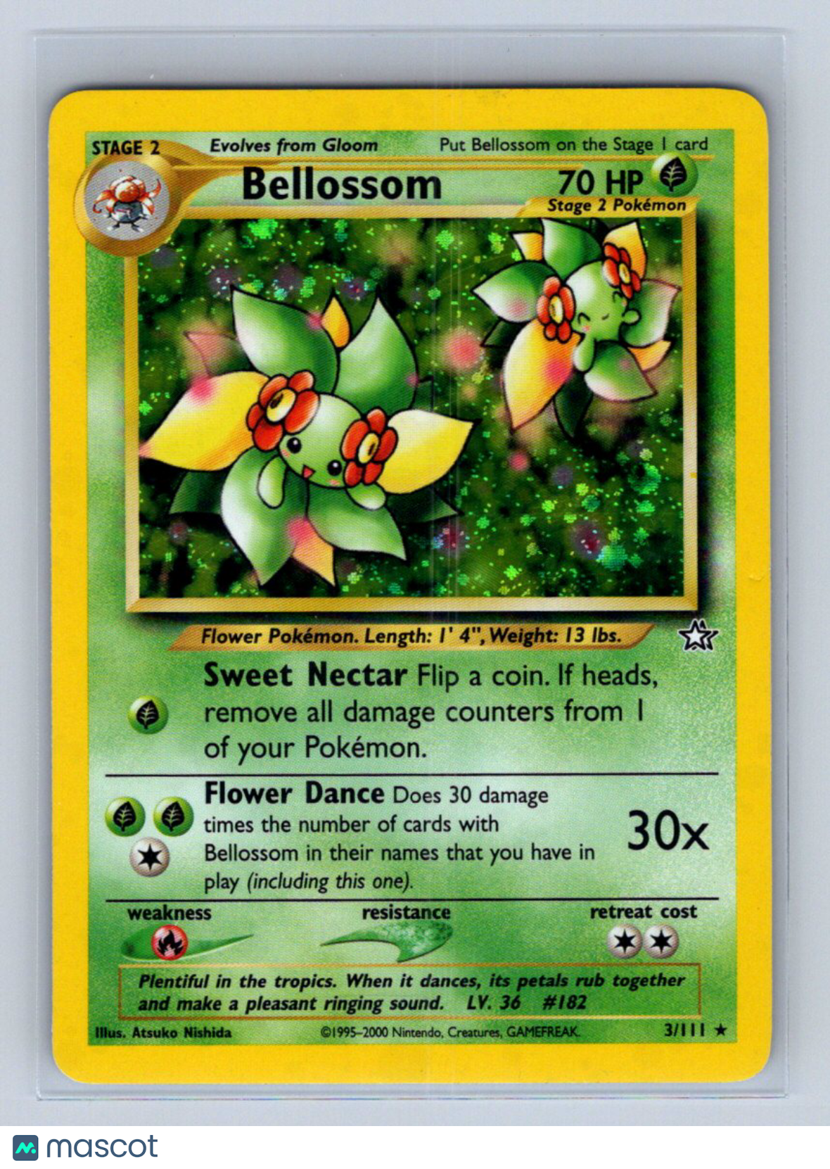 2000 Pokemon Neo Genesis Bellossom Holo #3/115 LP