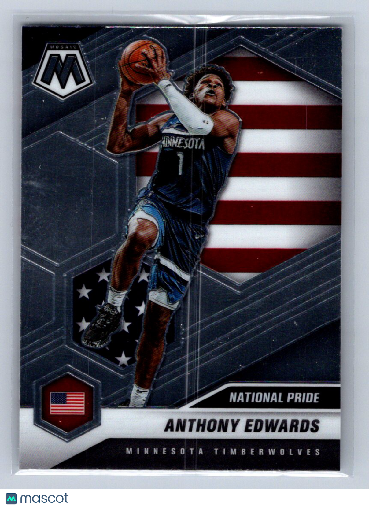 2020-21 Panini Mosaic National Pride Anthony Edwards #252