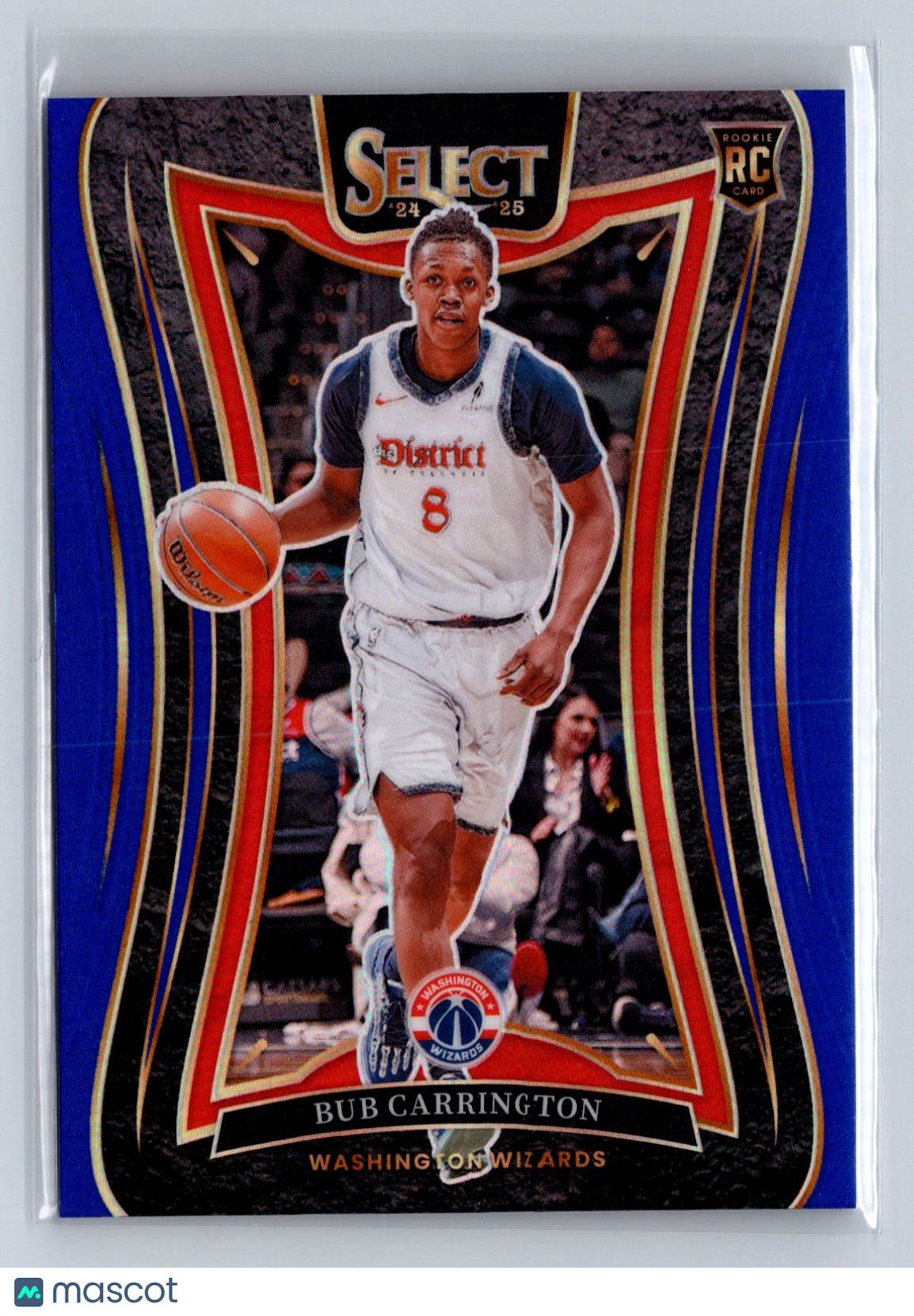 2024-25 Panini Select Bub Carrington Blue Prizm #386