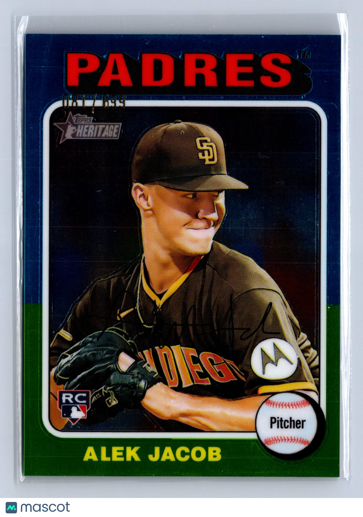 2024 Topps Heritage Alek Jacob Chrome /699 #184