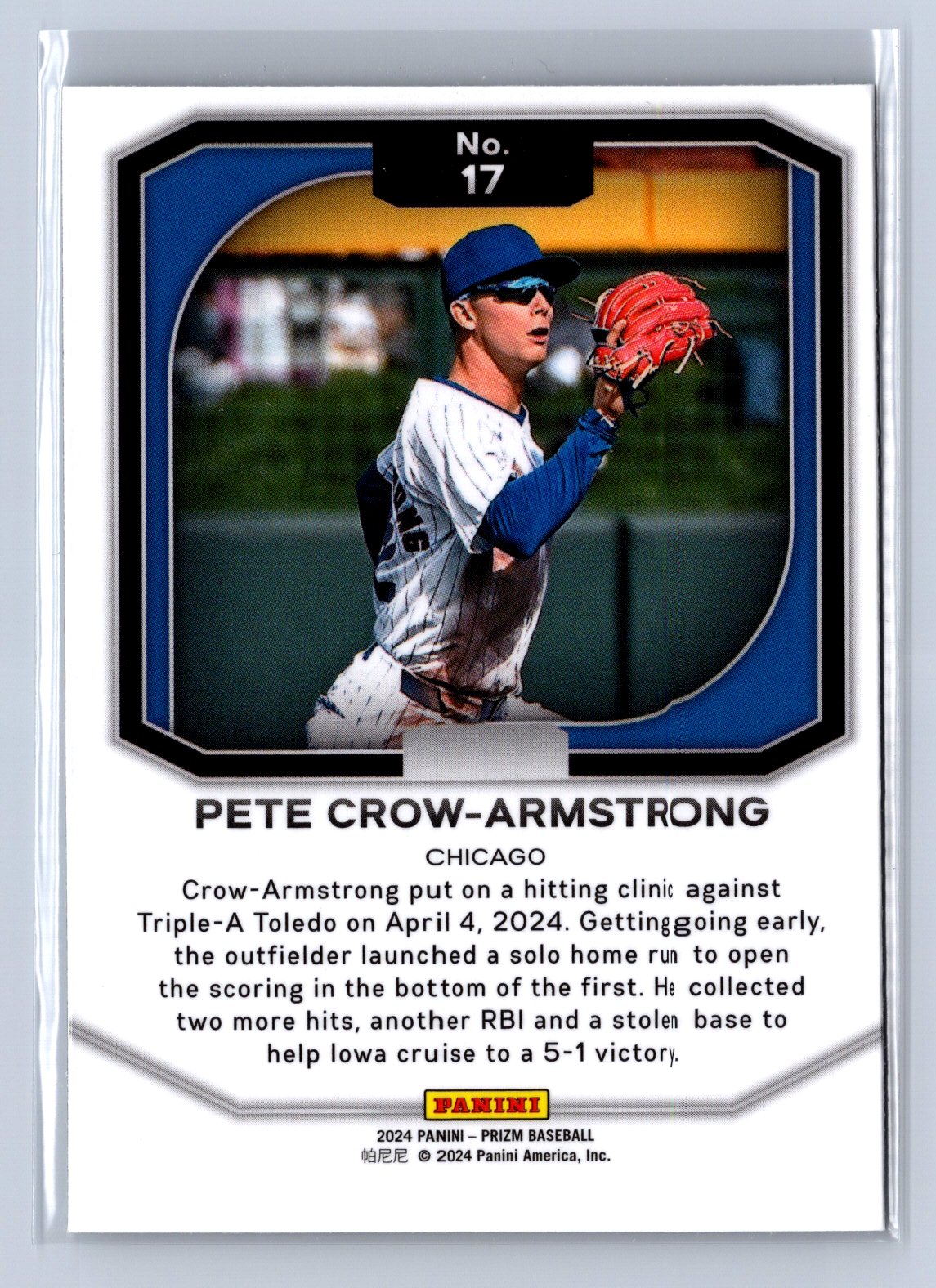 2024 Panini Prizm Pete Crow-Armstrong Top Tier #17
