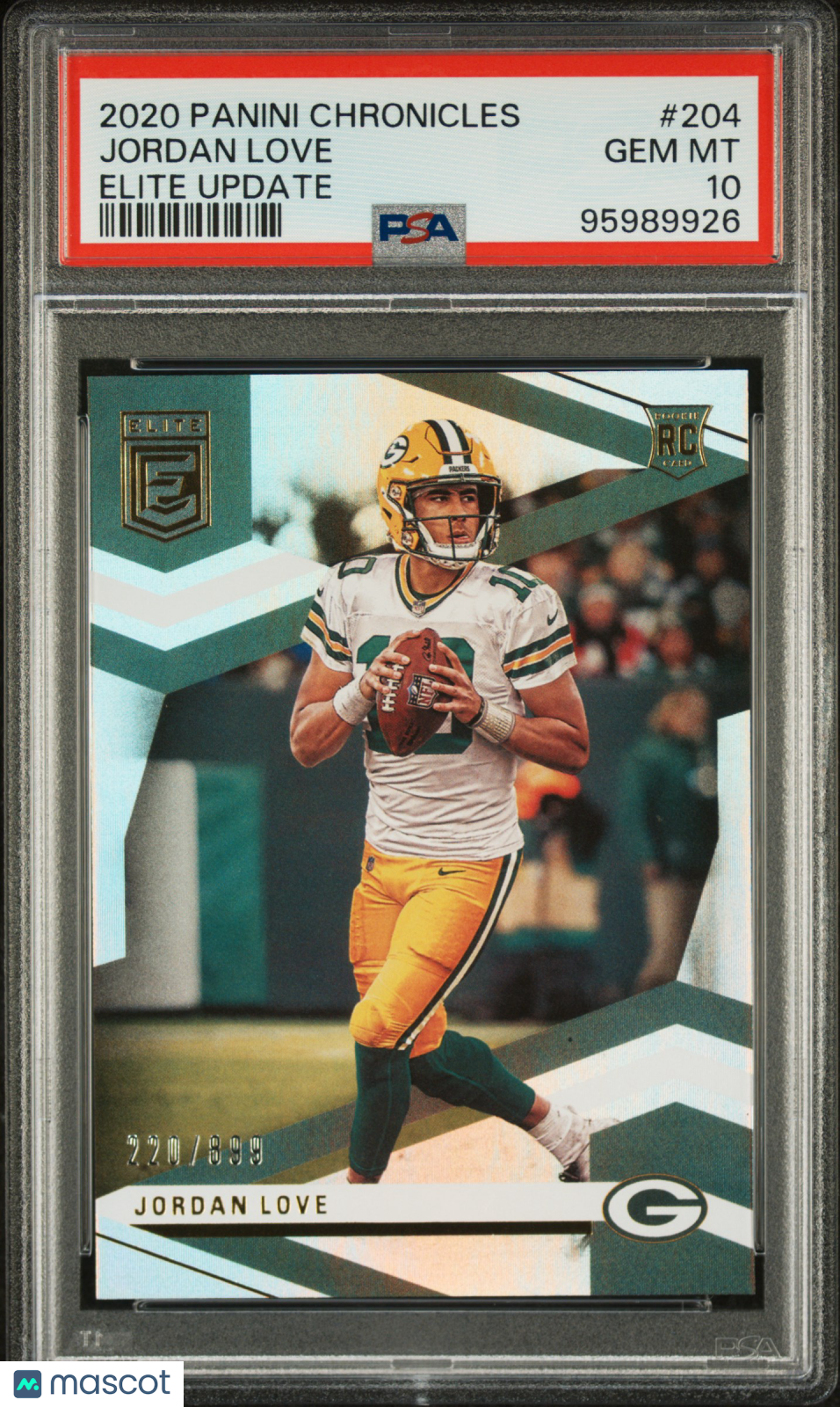2020 Panini Chronicles Elite Update Jordan Love #204 PSA 10 /899