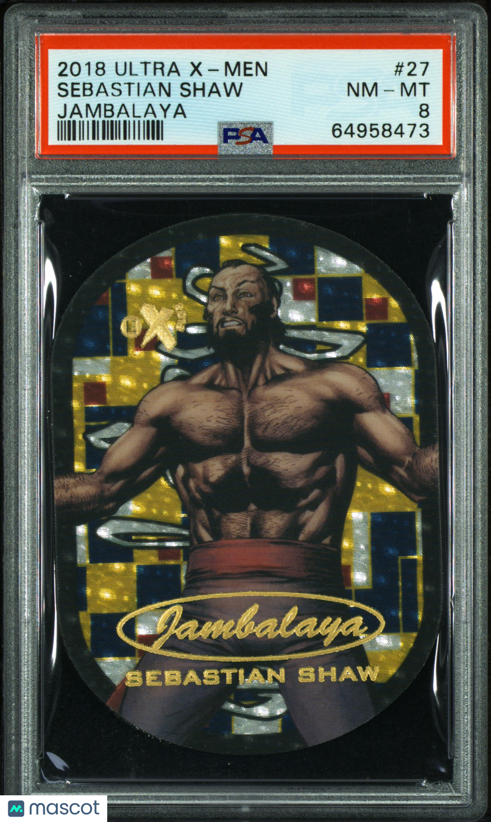 2018 Ultra X-Men Jambalaya Sebastian Shaw #27 PSA 8